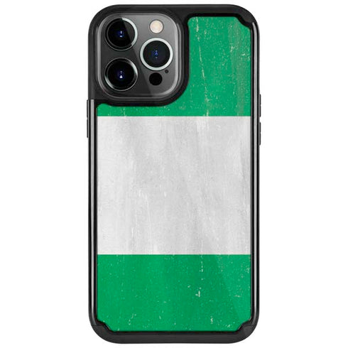Nigeria Flag Distressed iPhone 13 Pro Cargo Case